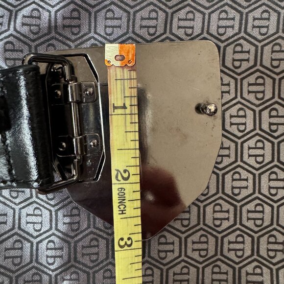 PHILIPP PLEIN Leather Belt Hexagon, Size 115 - Picture 15 of 17